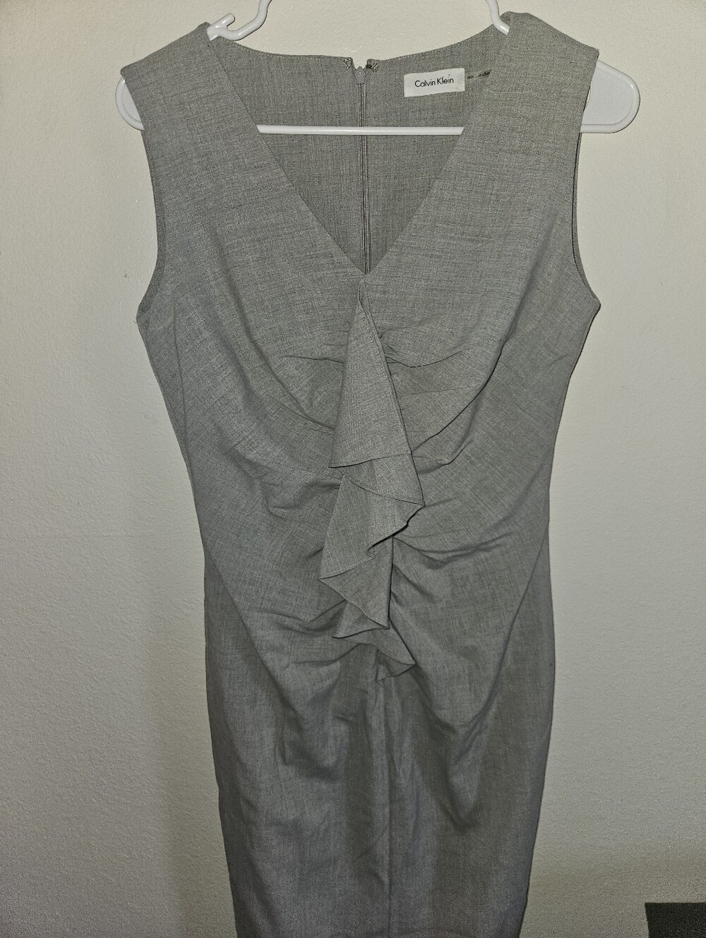 Calvin Klein Womans Sleeveless Gray Dress Size S - Picture 3 of 12